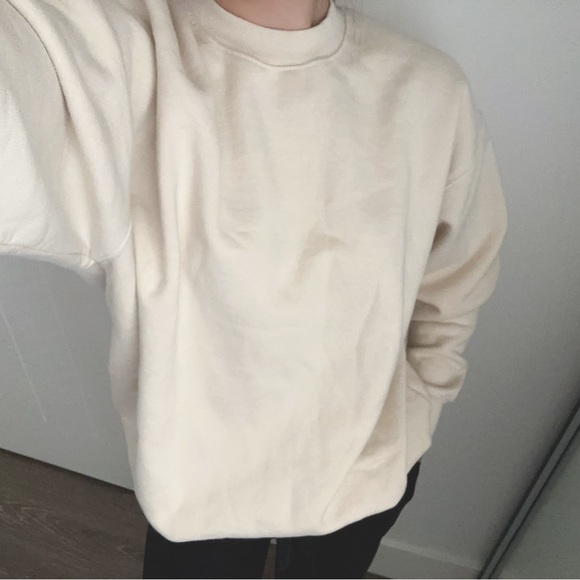 Wilfred Free Fleece Oversized in faded bone - Picture 1 of 9